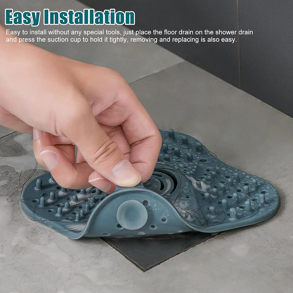 Anti Clog Hair Catcher Drain Filter for Shower and Sink Stopper Cover