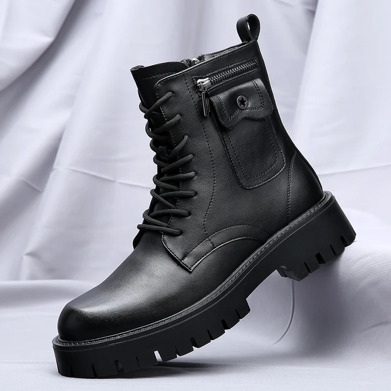 High Quality Mens Chelsea Boots, Luxury Leather, English Style, Thick Sole, Famous Casual Shoes