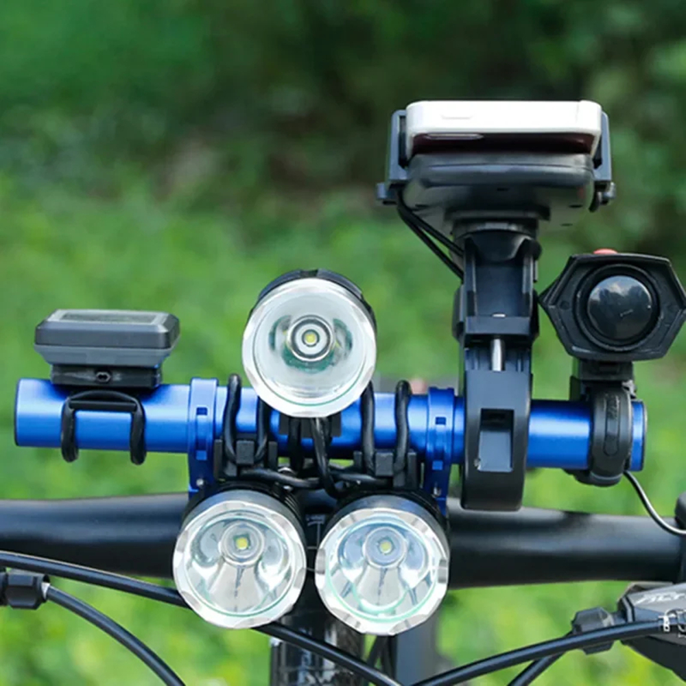 MTB Handlebar Extension, Bicycle Headlight Bracket, Road Bike Extender, Mountain Handlebar Rack Parts