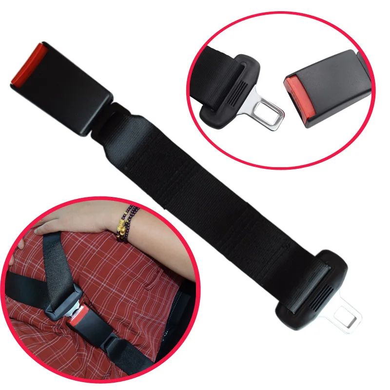 Pregnancy Car Seat Belt Adjuster & Extender – Maternity Safety Harness, Adjustable Belly Protection Buckle