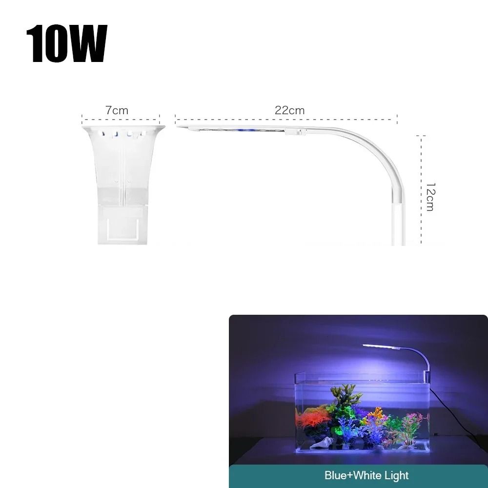 Super Slim LED Aquarium Light with Clip-On Design