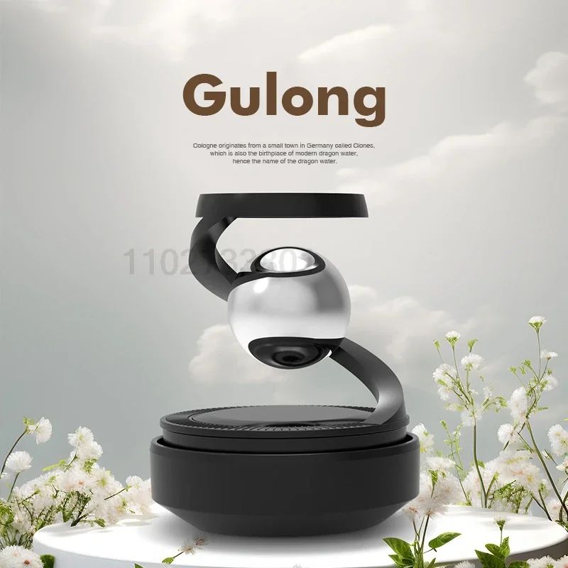 Interstellar Solar Rotating Car Air Freshener Diffuser – Luxury Dashboard Aromatherapy