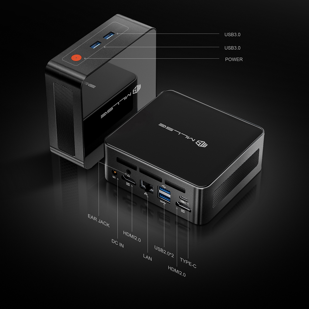 Mini PC Windows 11 Pro, BT5.2 Desktop Computer Work PC