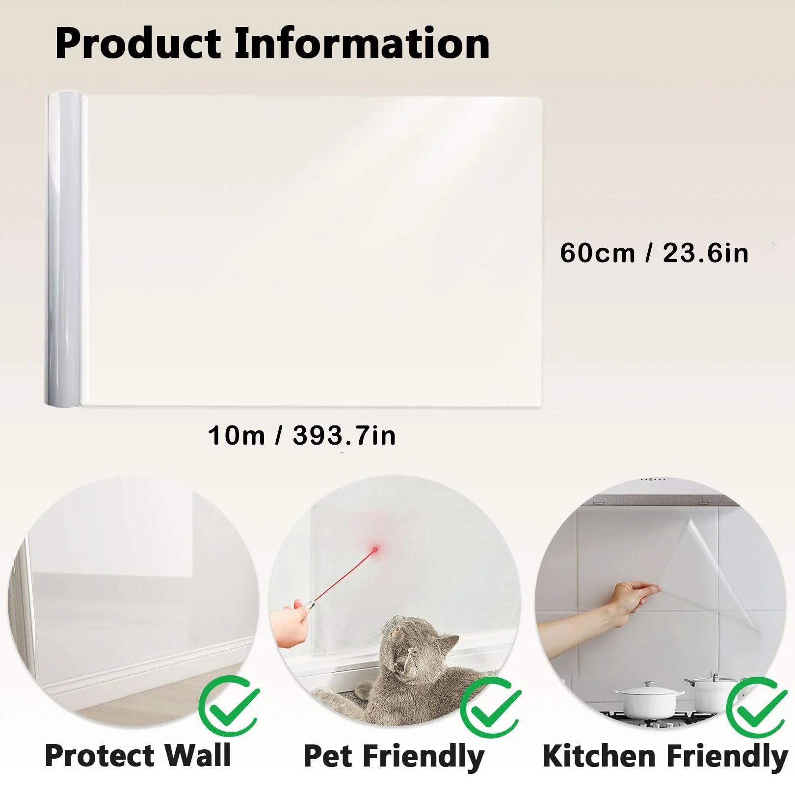 Transparent Electrostatic Wall Protective Film