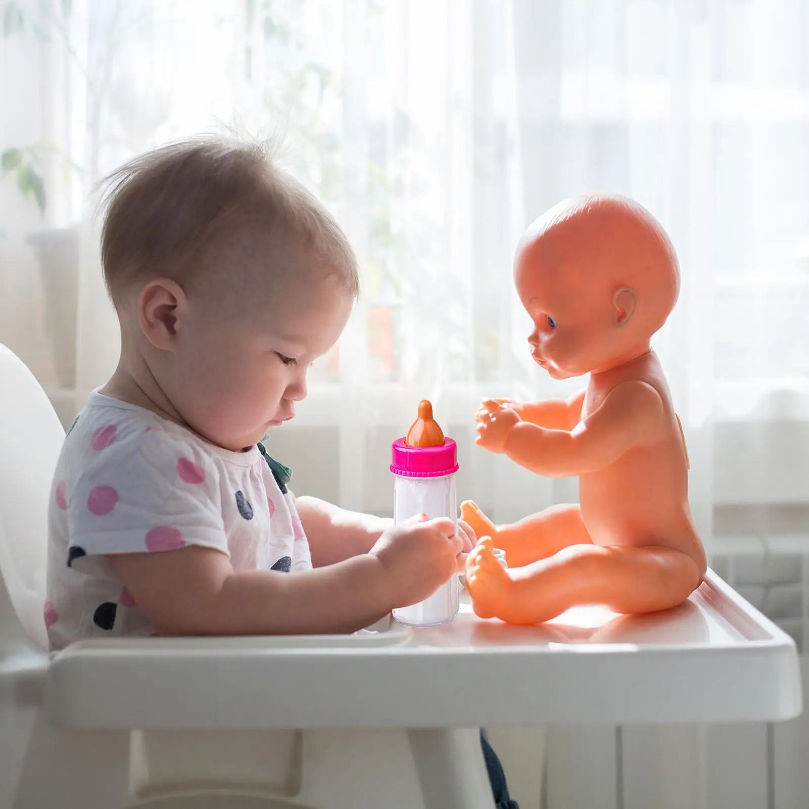 Baby Doll Nursing Play Bottles Set