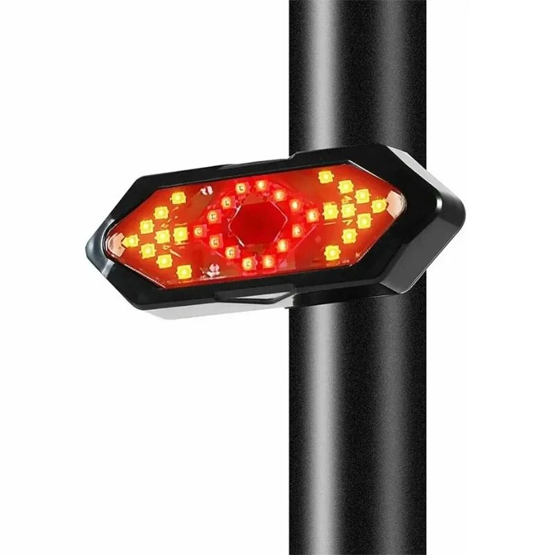 Bicycle Turn Signal Light Wireless Remote Rechargeable Tail Light