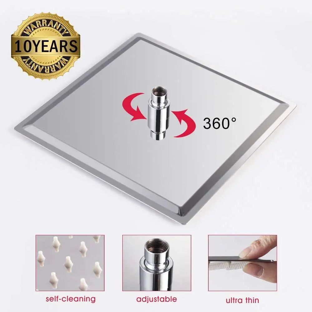 High Pressure Waterfall Shower Head