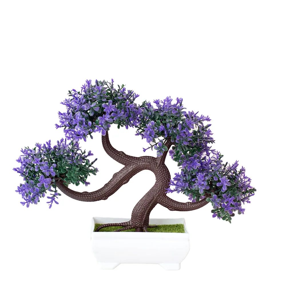 Artificial Bonsai Plant in Pot for Desk Plant Decor and Zen Home Styling