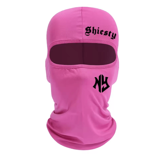 Letter Print Balaclava Face Mask Windproof and Sun Protection Cycling Hat Unisex