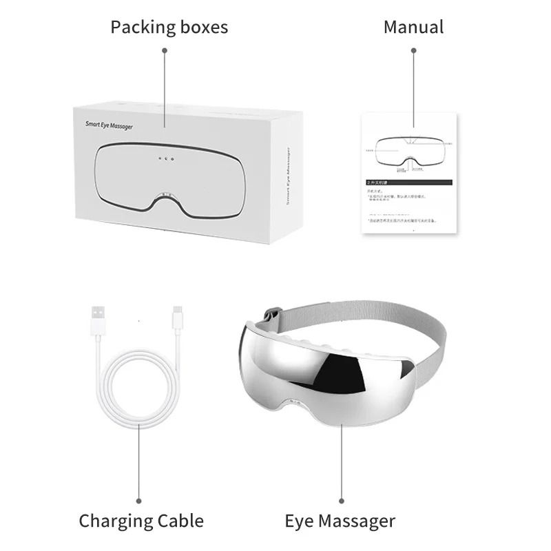 Intelligent Acupoint Vibration Eye Massager with Bluetooth Music