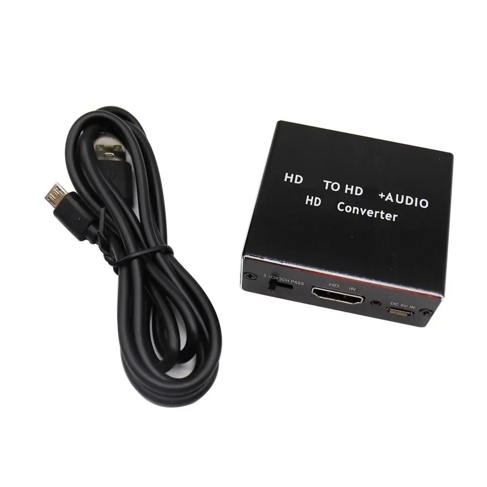 4K HDMI Audio Extractor with 3.5mm Stereo Output Adapter