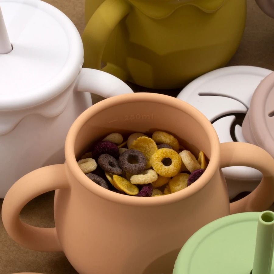 Bloom-Sip 2-in-1 Silicone Snack & Sippy Cup