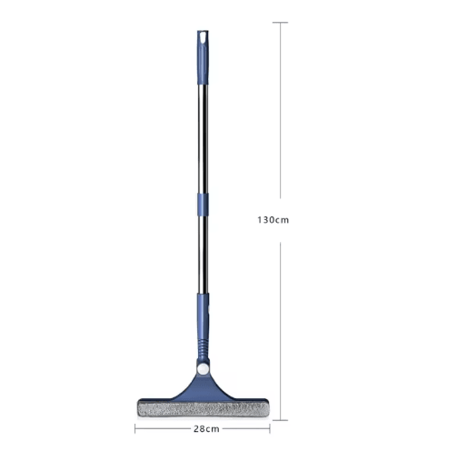 Double-Sided Glass Cleaning Tool – Adjustable Long Handle Window Wiper for Home & Car