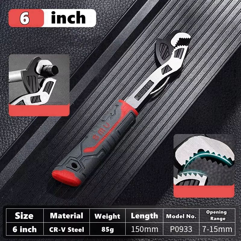 Universal Self-Locking Adjustable Wrench Set (6
