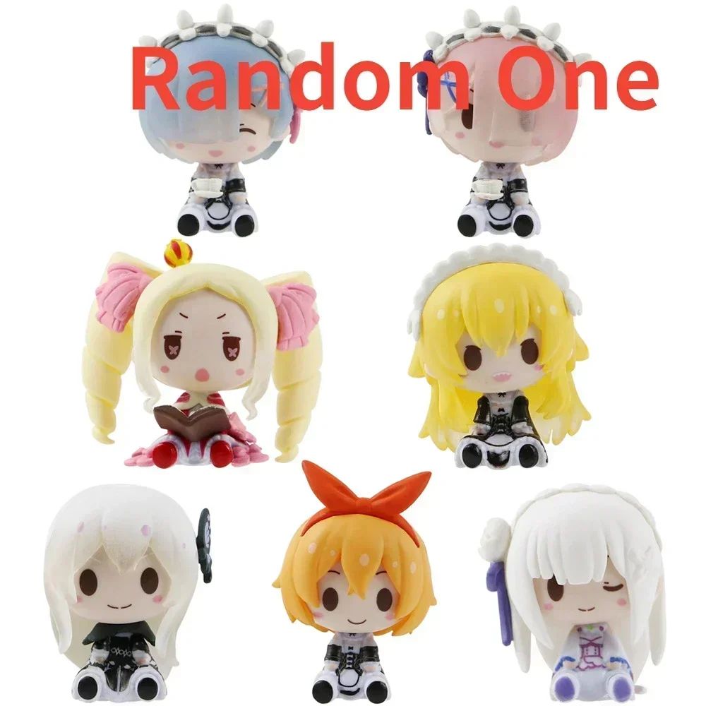 Re Zero Rem Emilia Mini Anime Figure Set Collectible Desk Display