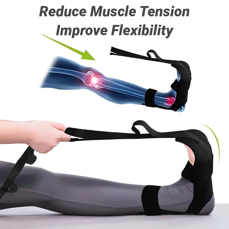 Muscle Relaxation Yoga, Fitness Band Leg Stretcher, Flexibility Strap, Open Back, Plantar Fasciitis Rehabilitation