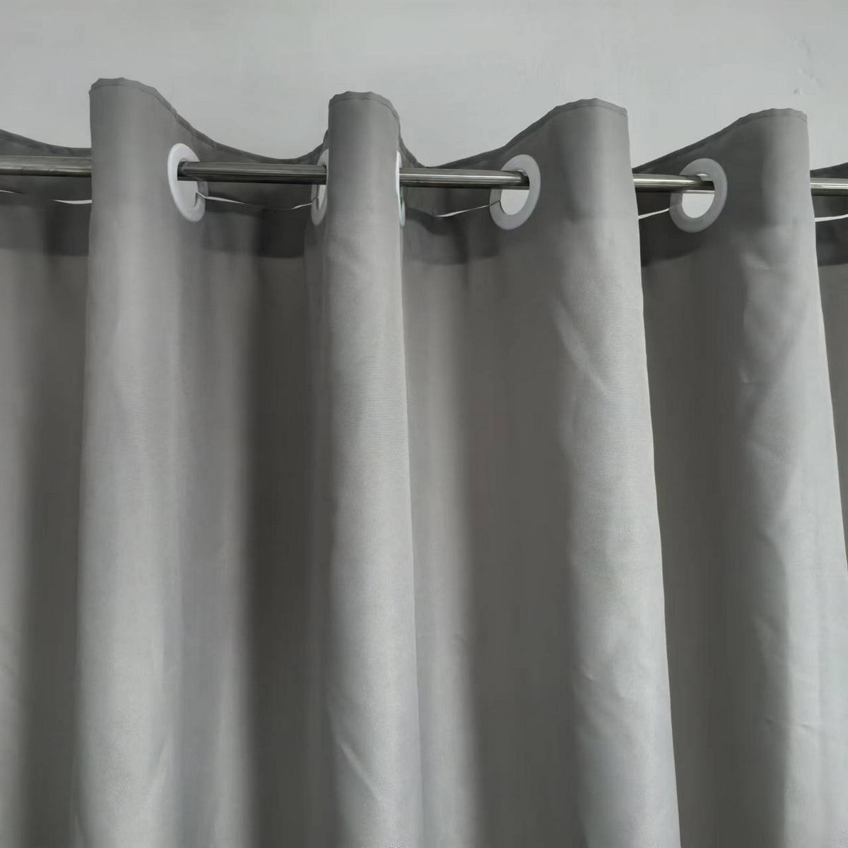 Minghe No Hook Shower Curtain, Heavy Duty Cloth, Hotel Quality Fabric Bathroom Shower Curtain