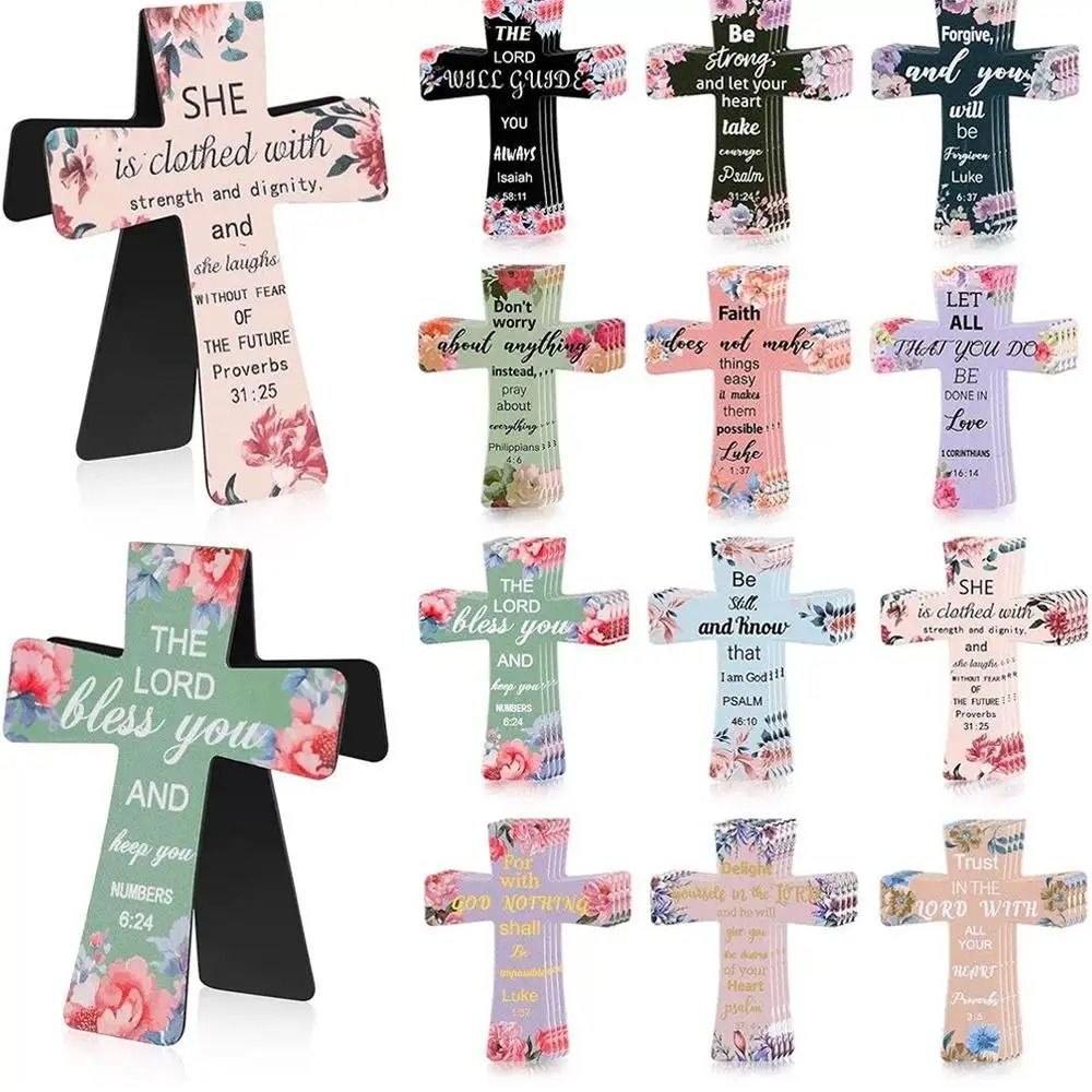 Cross Shaped Leather Magnetic Bookmark Elegant Page Marker