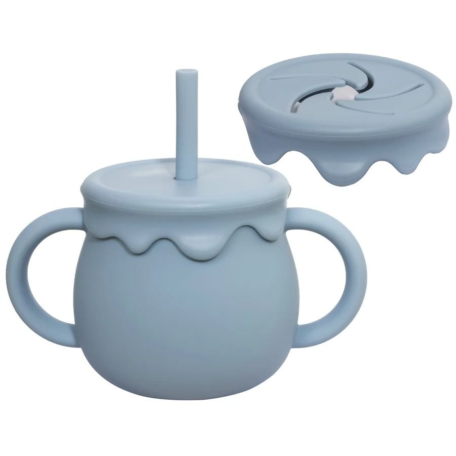 Bloom-Sip 2-in-1 Silicone Snack & Sippy Cup