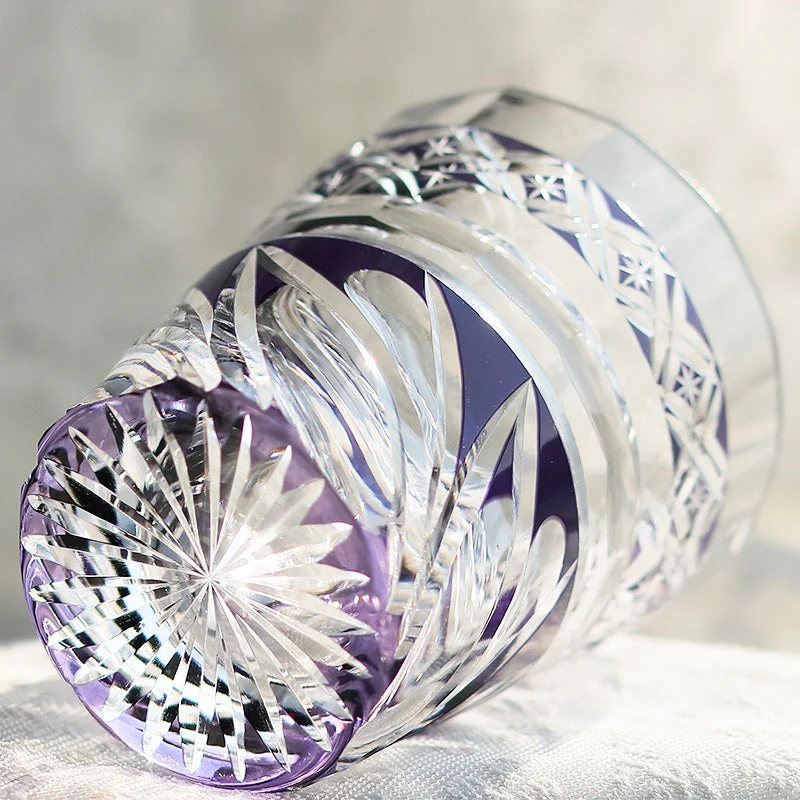 Edo Kiriko Handcrafted Zephyr Valley Whisky Glass