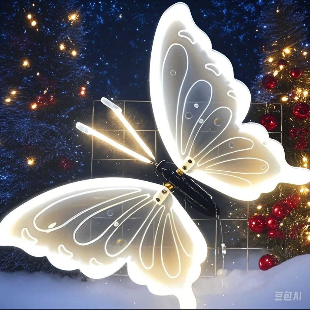 LED Outdoor Simulation Dynamic Static Butterfly Lights for Festival Home Decor & Holiday Party DIY Decorations