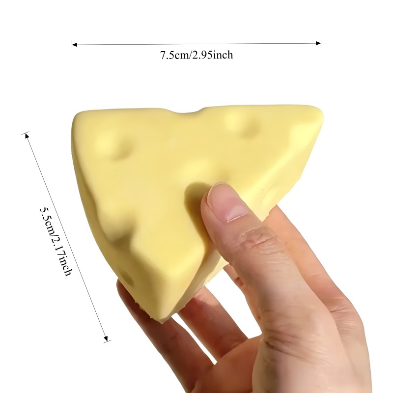 Cheese Squeeze Toy Milk-Flavored Stress Relief Fidget Toy for Friends Gifts and Sensory Play