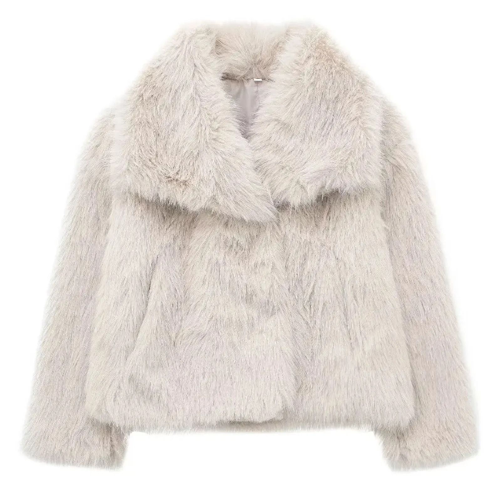 HH Elegant Faux Fur Outerwear System | Premium High-Street Fluffy Lapel Jacket & Thermal Fashion Infrastructure