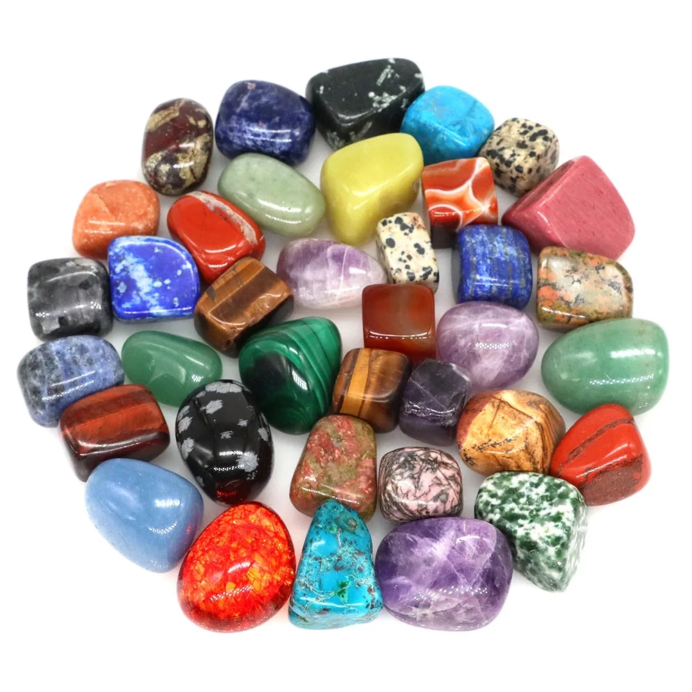 Natural Tumbled Stones Bulk: Quartz Energy Gems for Healing, Aquarium, and Home Decoration