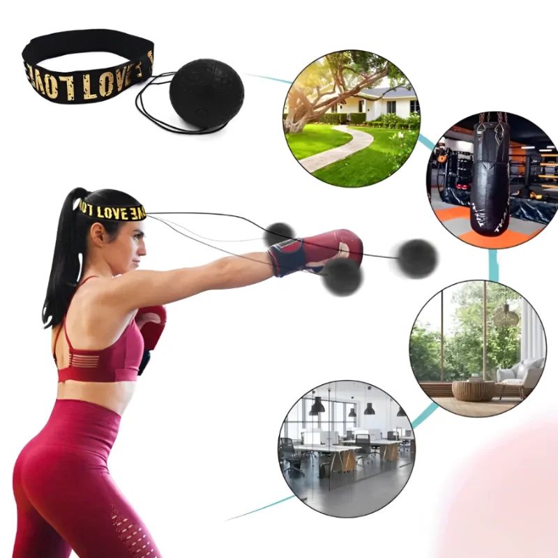 Head Mounted Boxing Speed Training Ball