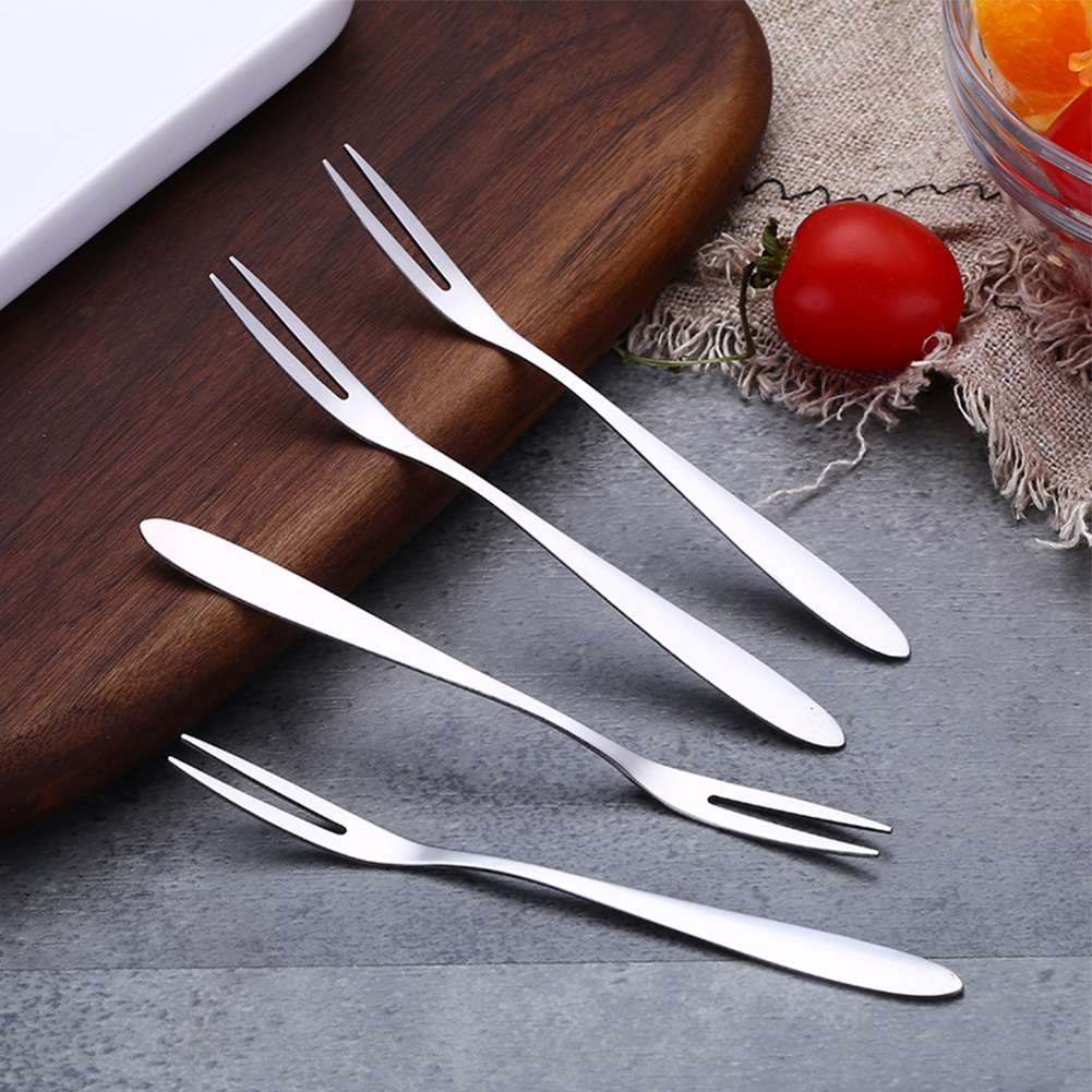 Stainless Steel Fruit Forks: Set of 5/12 - Multifunctional Kitchen Accessories