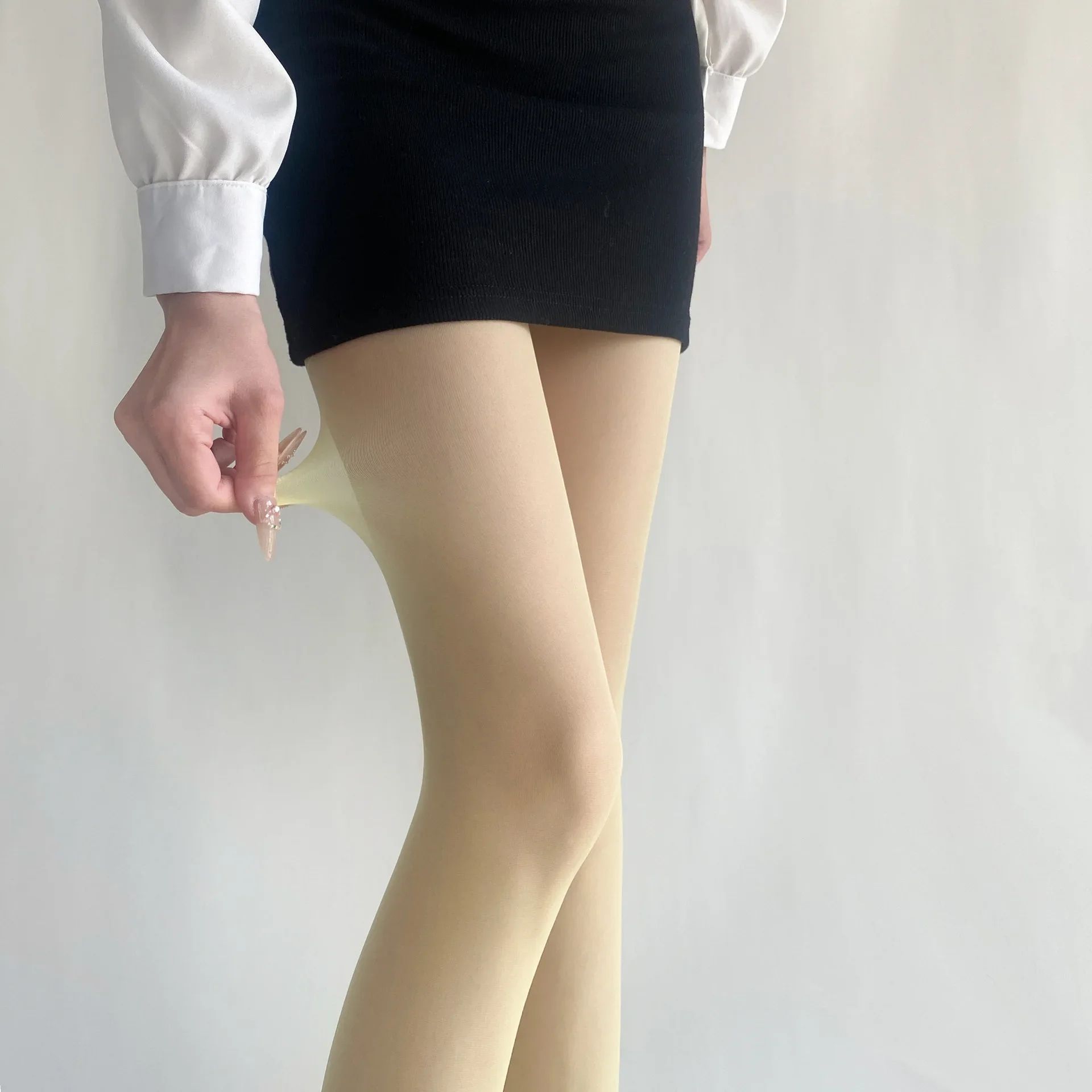 Womens Ultra Thin Thigh High Nylon Stockings