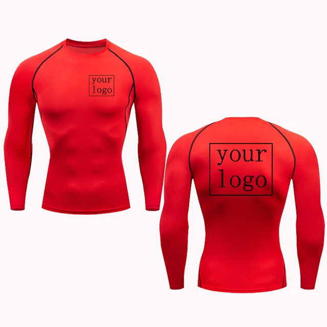 Custom Compression T Shirt, Your Design Logo, Quick Dry Gym Tee Men Women