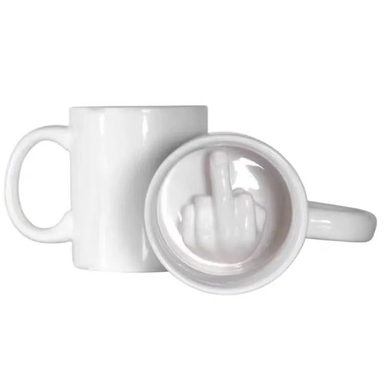 300 ML Middle Finger Creative Ceramic Mug