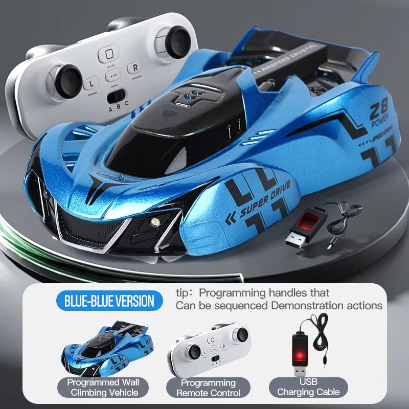 Wall Climbing RC Car Light Chasing Remote Control Anti Gravity Racing Toy
