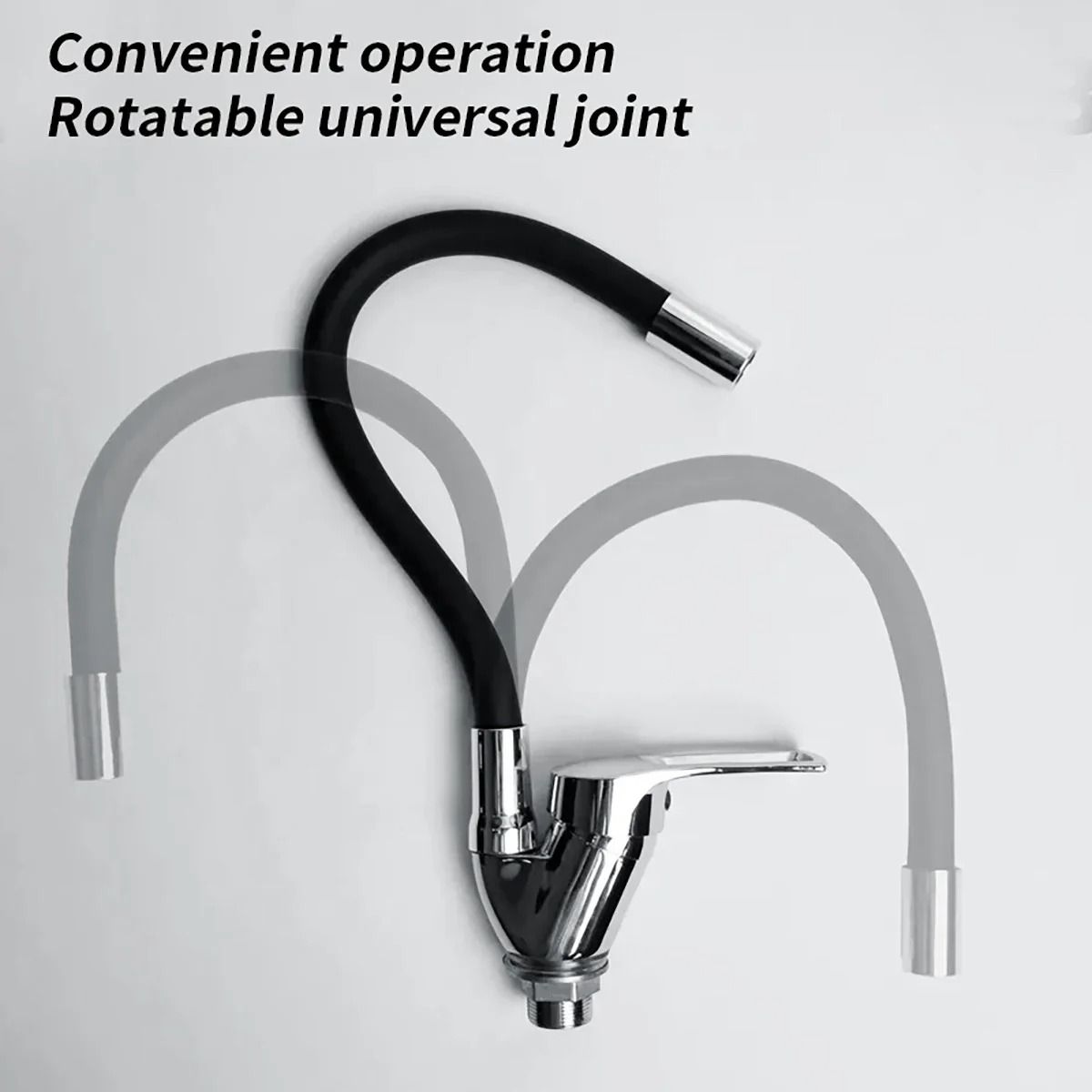 Flexible Rotating Kitchen Faucet with Hot and Cold Water Mixer