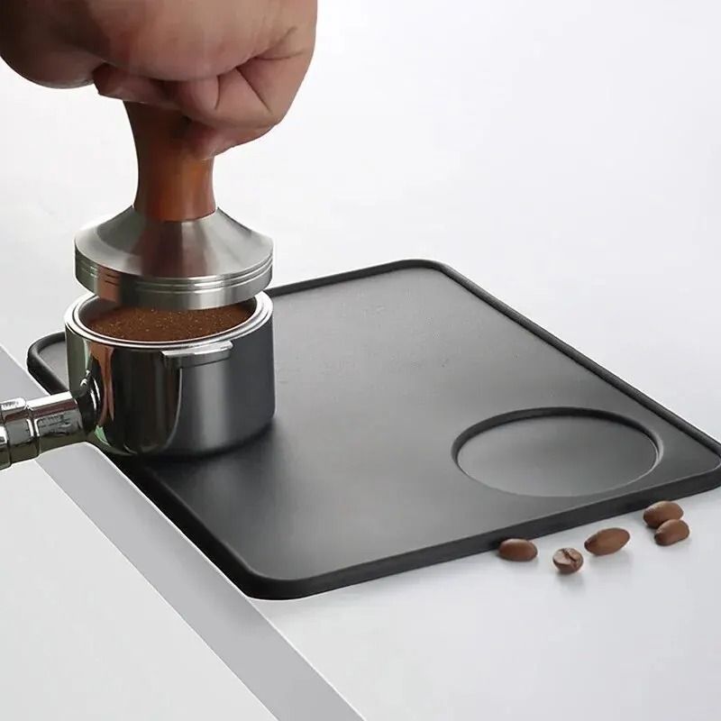 Anti-Skid Espresso Coffee Tamper Mat Silicone Corner Pad
