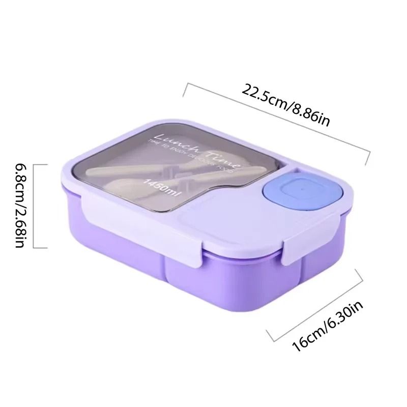 Kid's Bento Lunch Box with Integrated Tableware