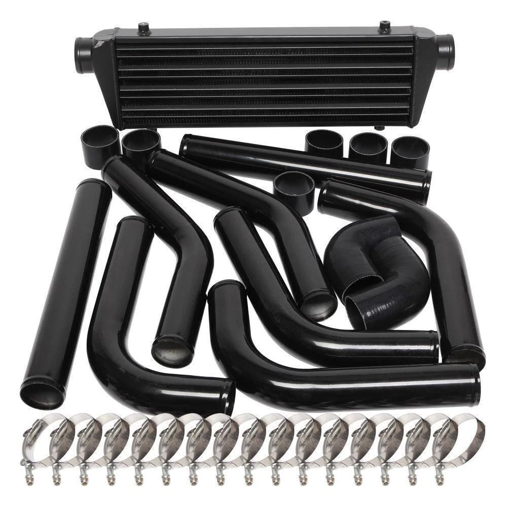 Universal Intercooler Piping Kit with T Bolt Clamps Black