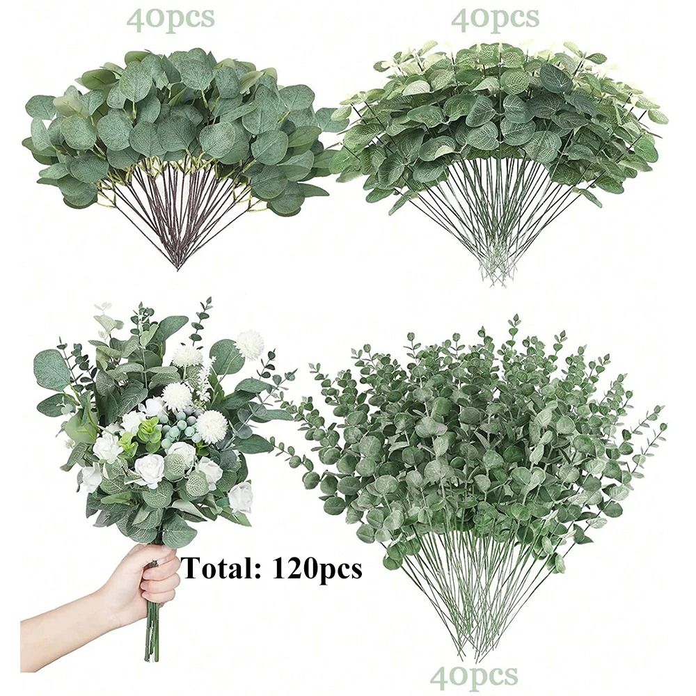 Premium Mixed Eucalyptus Greenery Stems Bulk Set