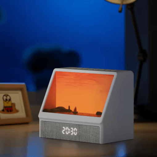 Bluetooth Sunrise Alarm Clock Light Dimmable Wake Up Lamp with White Noise and 12 Soothing Sounds
