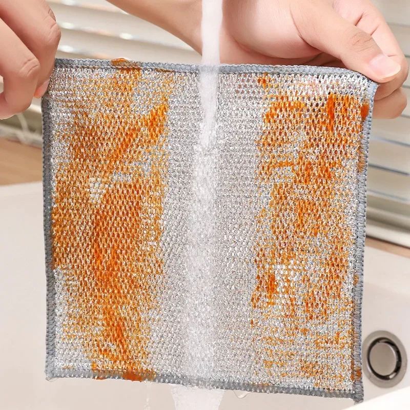 Double Sided Thickened Steel Wire Magic Cleaning Cloth
