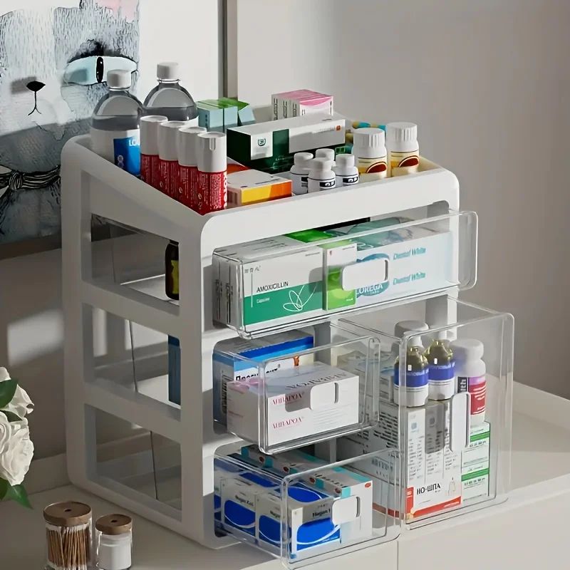 ProGuard Multi-Layer Drawer Medicine Storage Cabinet – Large Capacity Medical Organizer for Clinics & Home Care