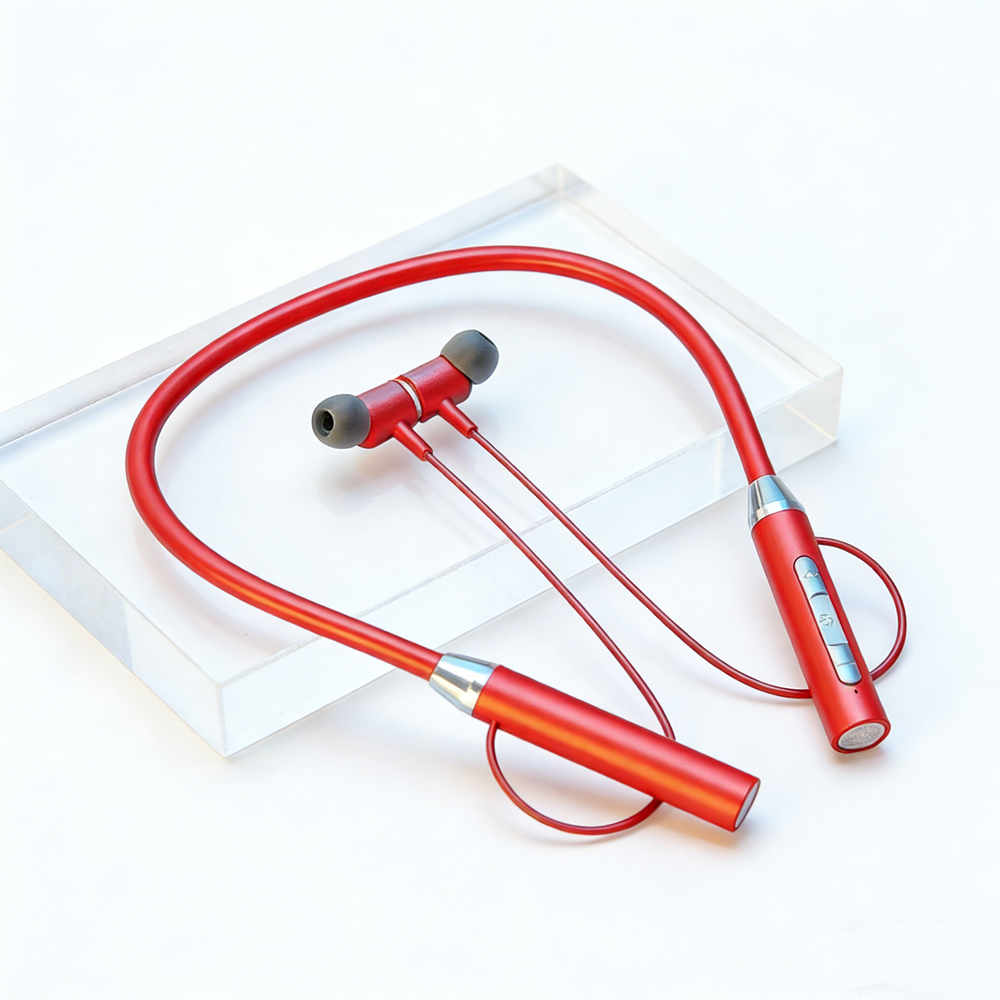 Wireless Bluetooth Headphones Neckband with Magnetic Design for Sports and Running Includes Microphone
