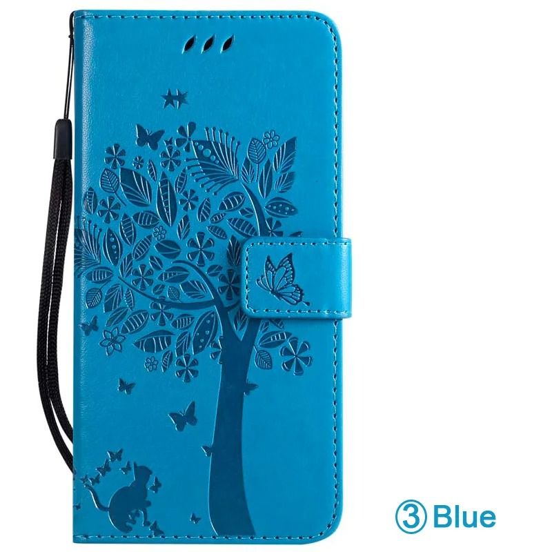 Leather Flip Wallet Phone Case with Card Holder
