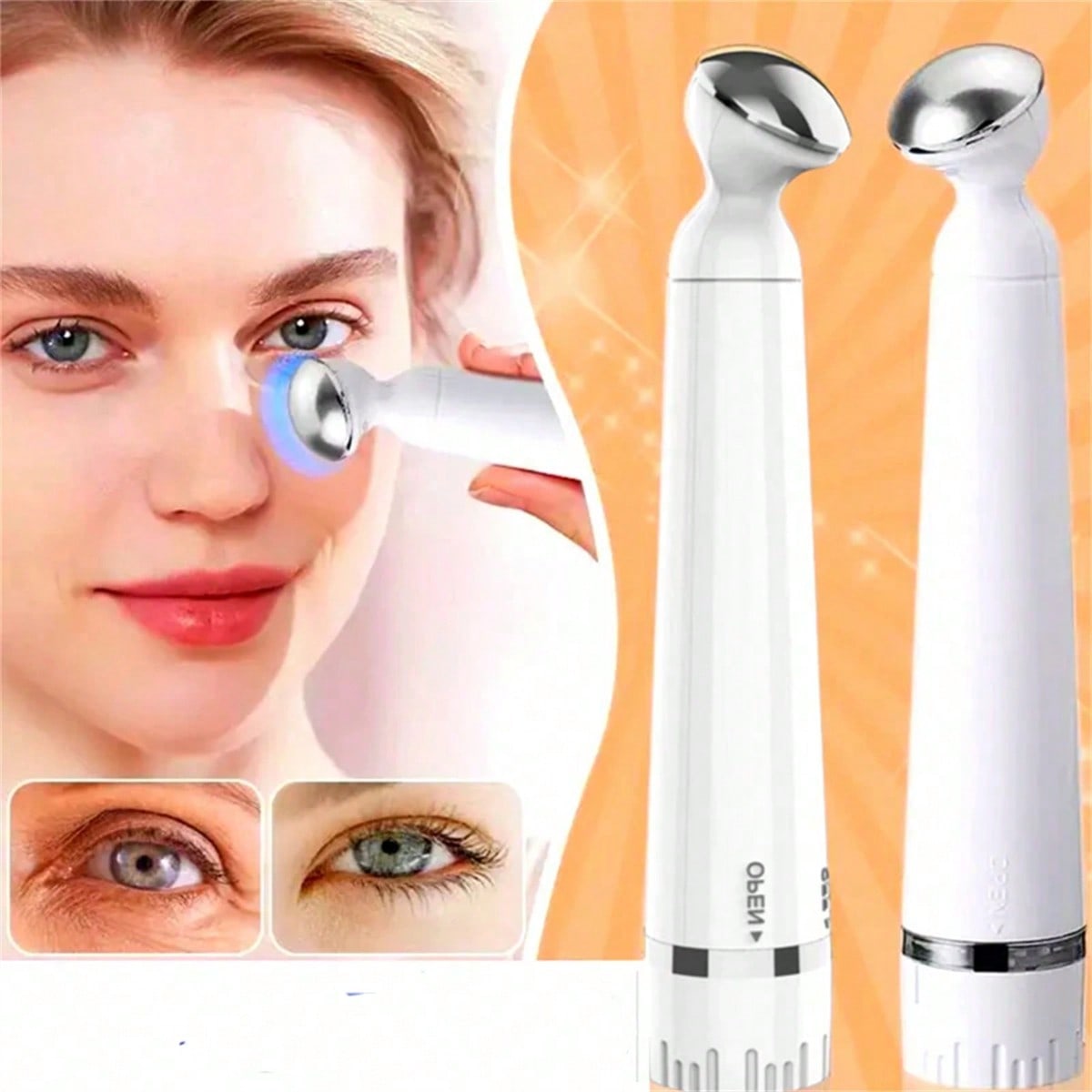 Vibrating Under Eye Massager for Puffiness and Eye Fatigue Relief