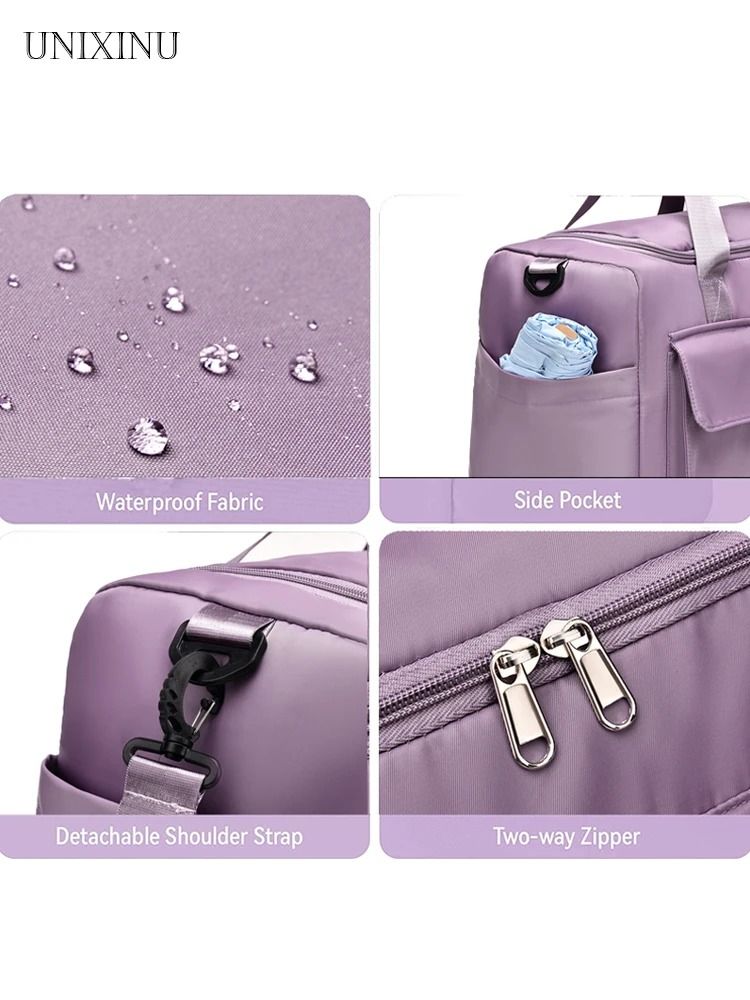 UNIXINU Carry On Travel Duffle Bag Large Capacity with Shoe Compartment