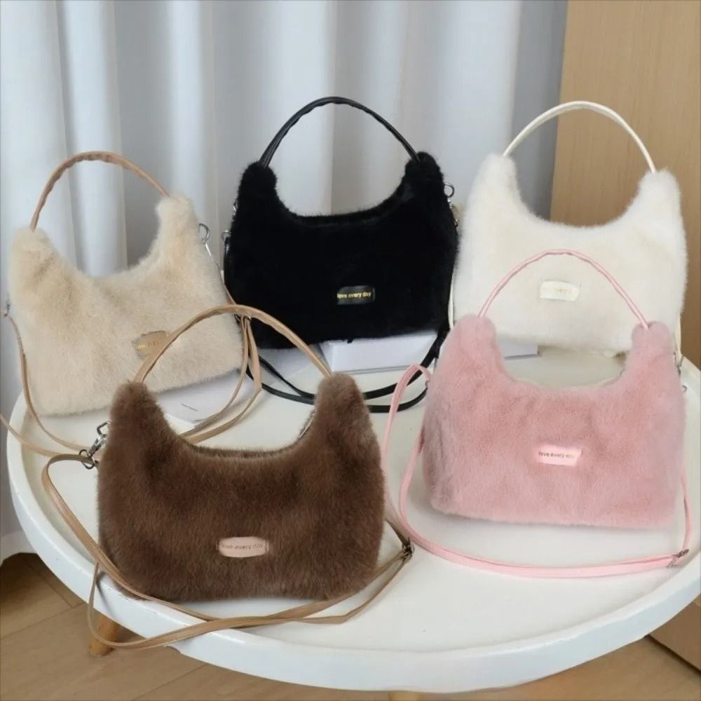 Winter Luxury Faux Fur Shoulder and Crossbody Bag