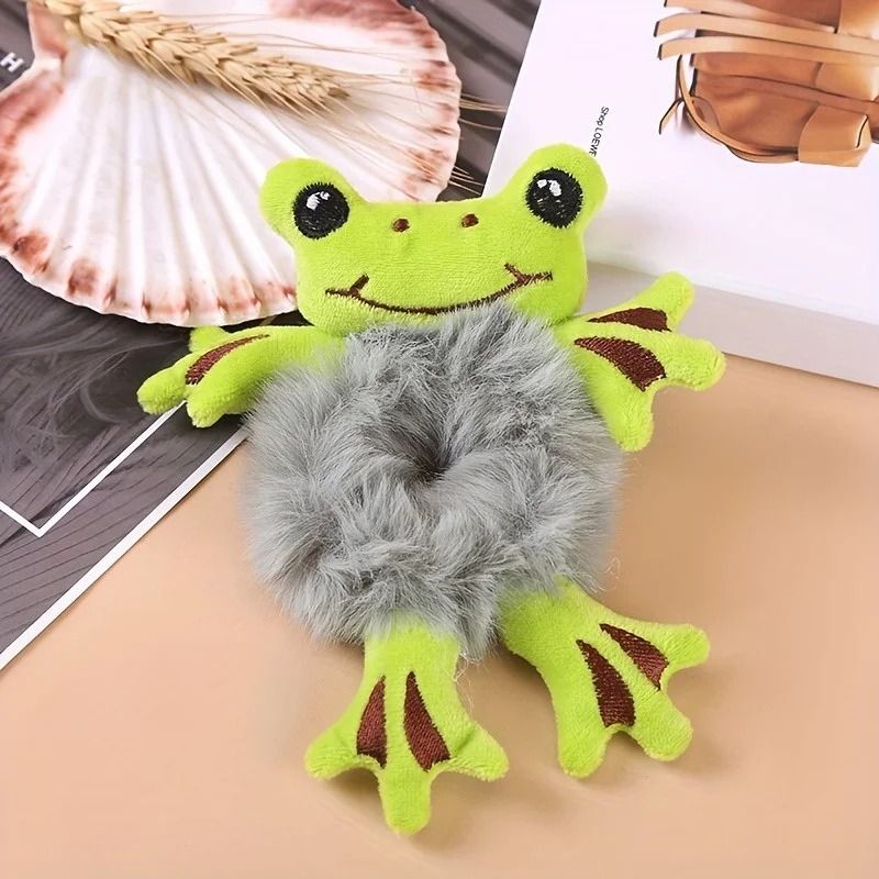 Funny Frog Plush Elastic Hair Scrunchie