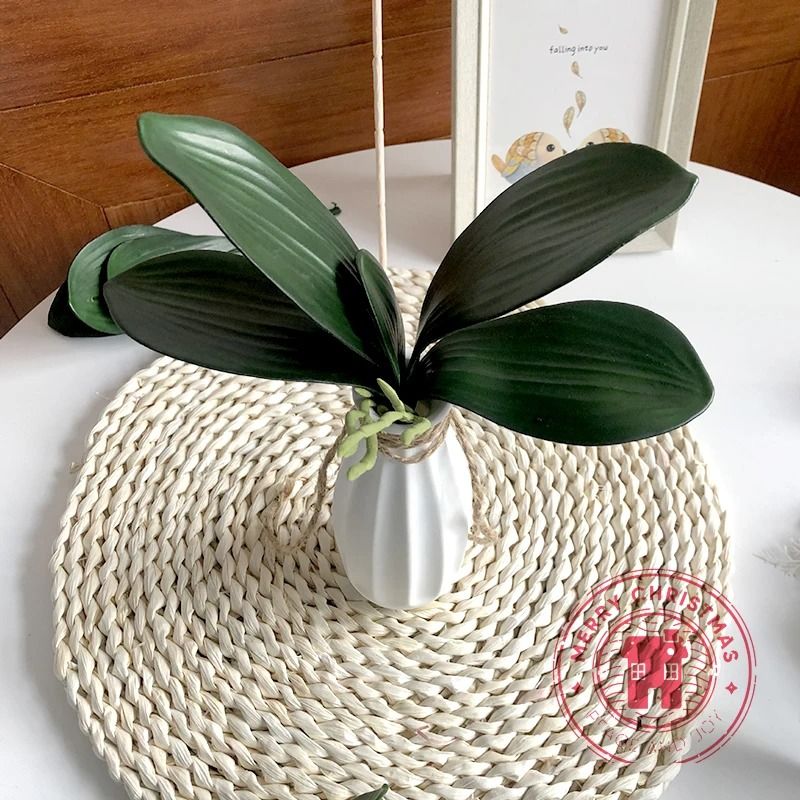 Artificial Orchid Leaves Fake Orchid Plant Leaves for Flower Arrangement and Home Decor