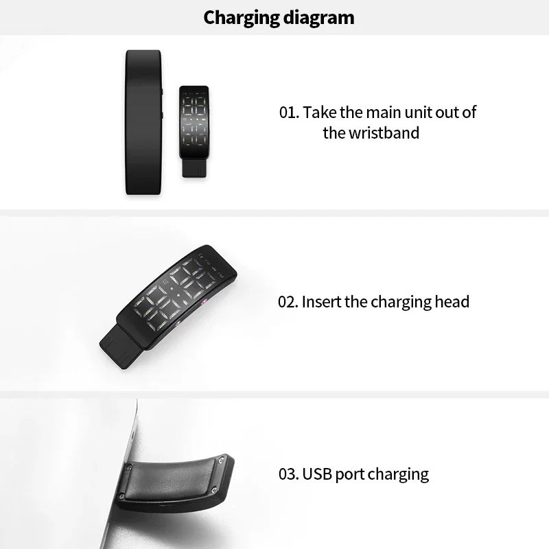 T5 Smart Fitness Wristband Activity and Sleep Tracker